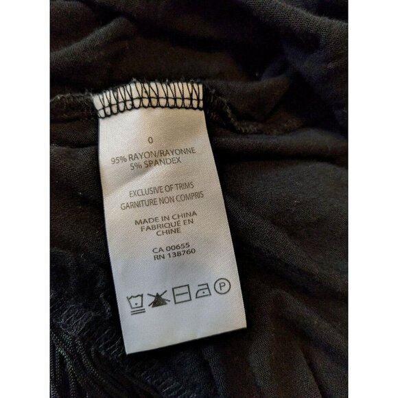 Penningtons MBLM Womens Size 14 Open Cardigan Black Fringed Hem Lightweight - Picture 4 of 4